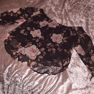 American eagle off the shoulder shirt
